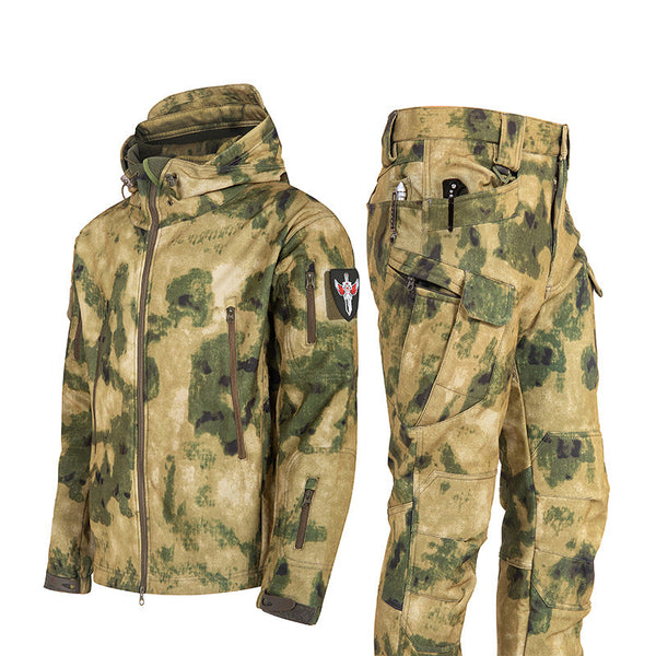 AKARMY Camouflage Windproof Thickened Waterproof Tactical Jacket Trouser Suits