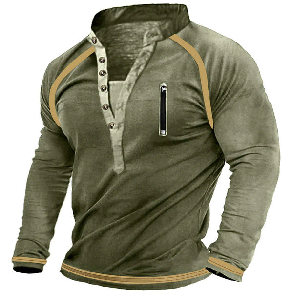 AKARMY Sweatshirt Cotton Warm Pullover Training Men's Long Sleeve T-shirts