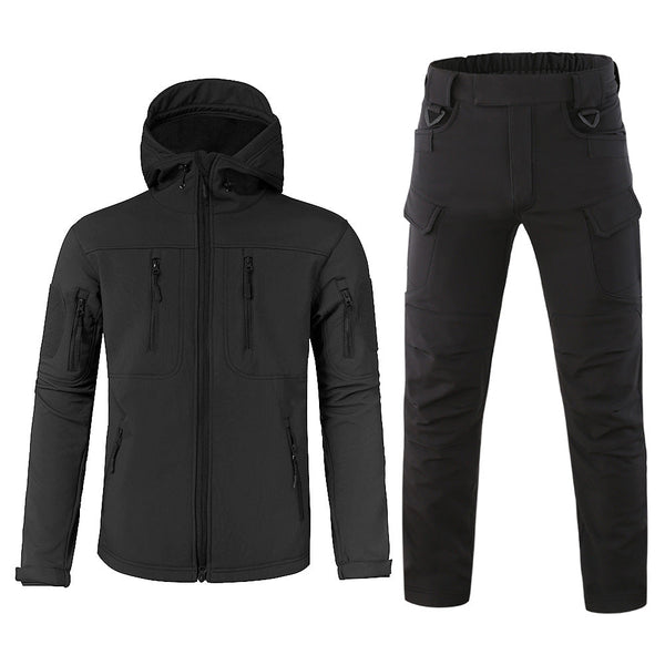 AKARMY Fleece Soft Shell Coat Outdoor Jackets and Pants Tactical Suits