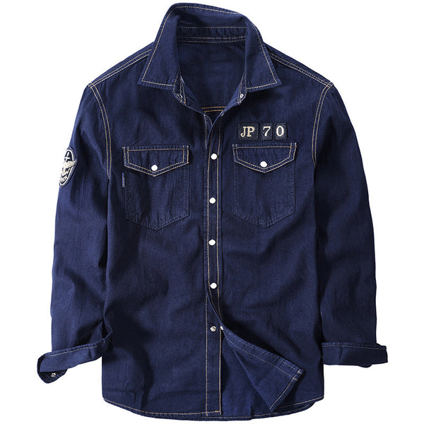 AKARMY Fashion Cowboy Tough Guy Men Shirt