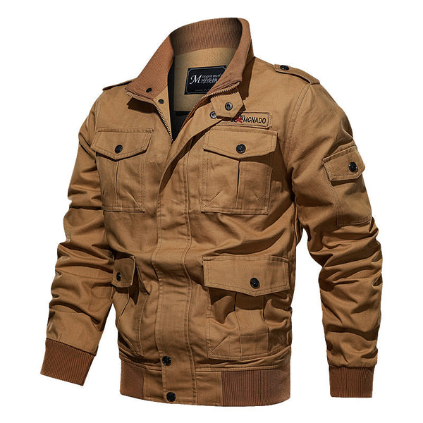 AKARMY Plus Size Multi-pocket Flying Men's Jacket
