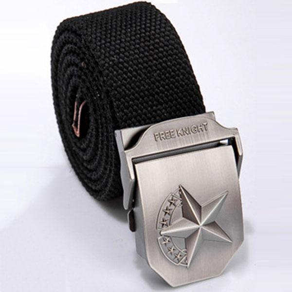 AKARMY Solid Color Star Design Men Belt