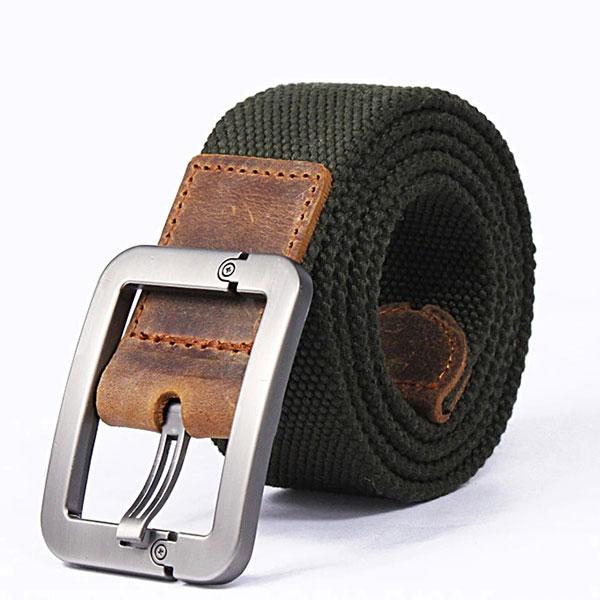 AKARMY Canvas Add Thicken Stripe Men Belt