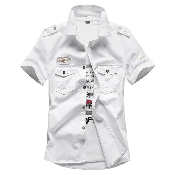 AKARMY Short Sleeve Army Tactical Shirt Cargo ma-1 Air Force Shirts