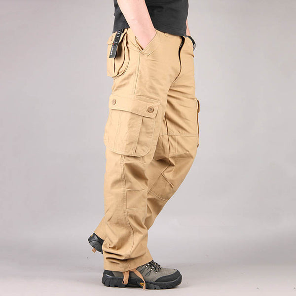 AKARMY Casual Multi Pocket Military Plus Size Men's Pants