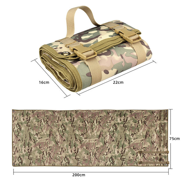 AKARMY Camping sleeping mat, moisture-proof mat, picnic mat, multifunctional picnic sleeping mat, camping mat, thickened camouflage blanket