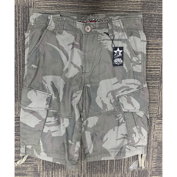 URSA TACTICAL Men's Camo Cargo Shorts with 6 Pockets Casual Military Work Outdoor Wear