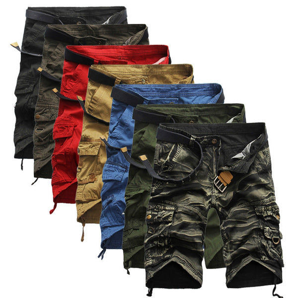 AKARMY Cool Camouflage Summer Cotton Men Shorts