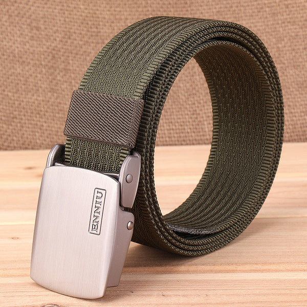 AKARMY Solid Color  Metal Buckle Quick-drying Nylon Belt
