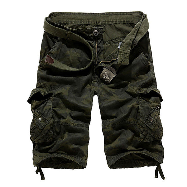 AKARMY Leisure Camo Multi-Pocket Men's Shorts