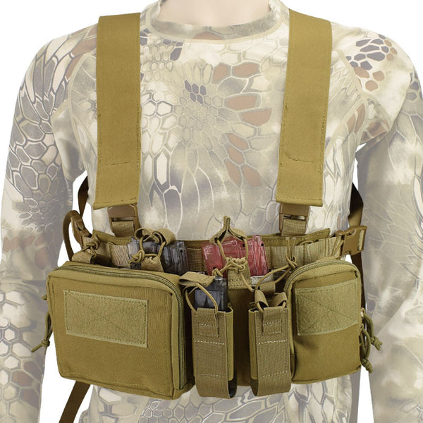 AKARMY Lightweight 1000D Camouflage Chest Hanging Multifunctional Vest