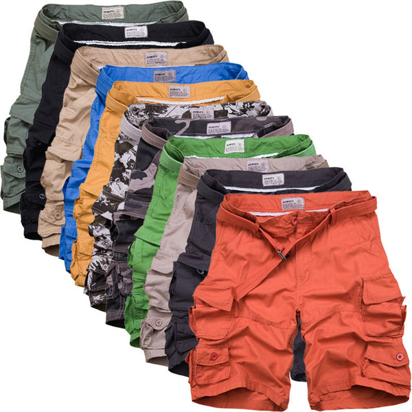 AKARMY Casual Multi-pocket Sport Outdoor Mens Shorts
