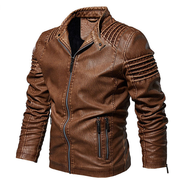 AKARMY Fashion Motorcycle Punk Men's Bomber Jacket