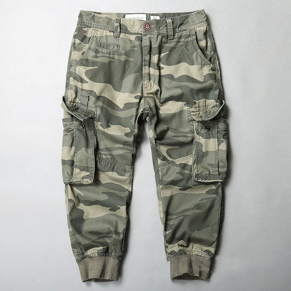 AKARMY Outdoor Cotton Loose Pocket Men's Pants