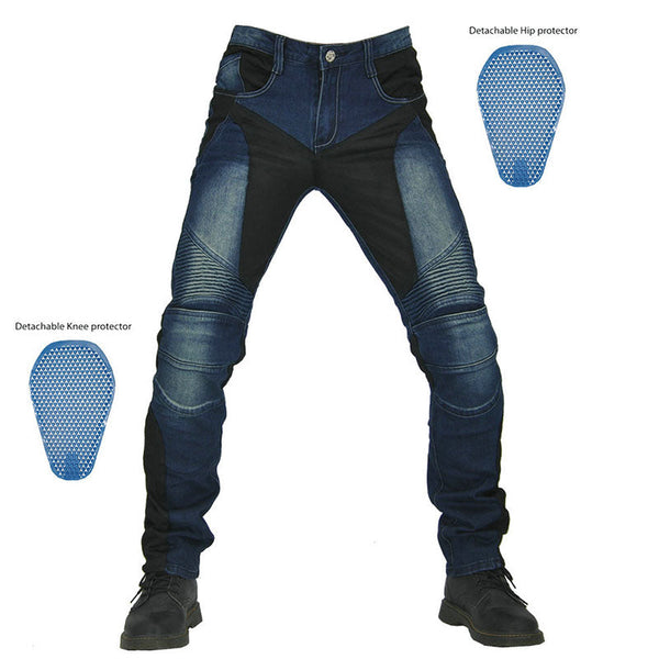 AKARMY Racing Casual Slim-fit Stretch Mesh Stitching Men's Pants