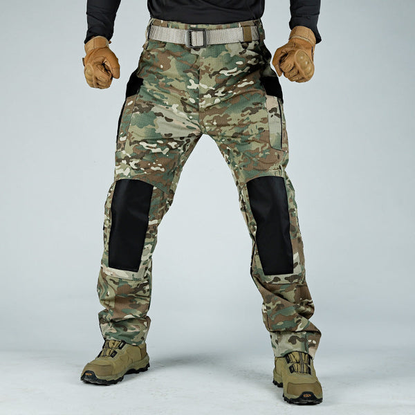AKARMY Outdoor CP Training Wear Resistant Split Joint Loose Men's Pants