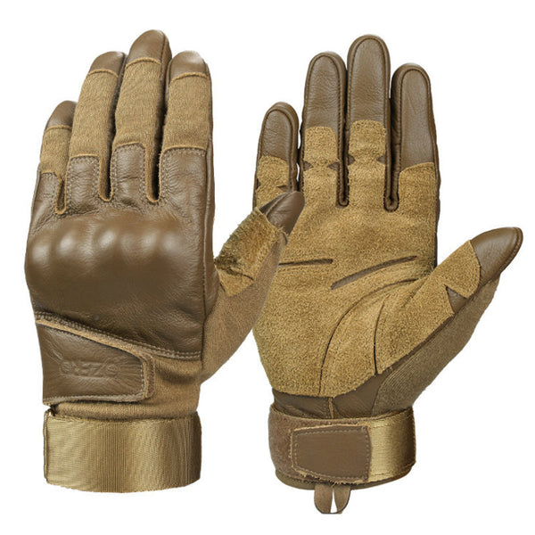 AKARMY Leather Locomotive Riding Off-road Knight Outdoor Equipment Gloves