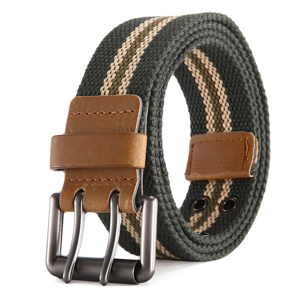 AKARMY US Airborne Division 101 Casual Double Pin Buckle Canvas Belt