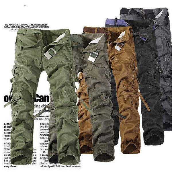 AKARMY Causal Pockets Design Outdoor Cotton Men's Cargo Pants
