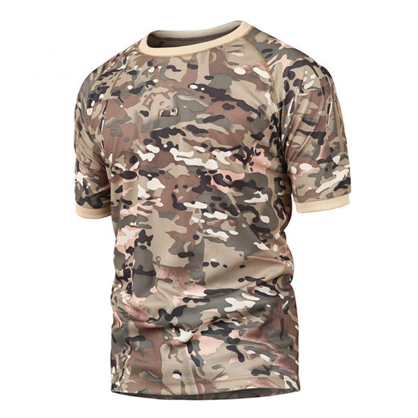 AKARMY Camo Breathable Round-neck Short-sleeve Men's T-shirt