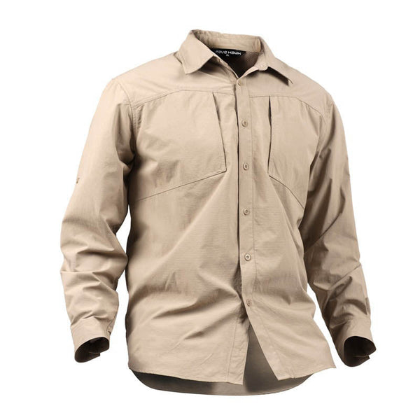 AKARMY Military Quick-drying Solid Color Men's Shirt