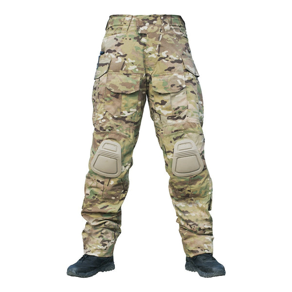AKARMY Men's Tactical Pants Outdoor Combat Pants Camouflage with Kneepad G3V2