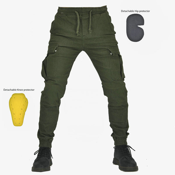 AKARMY Outdoor Casual Multi-pocket Motorcycle Riding Men's Pants
