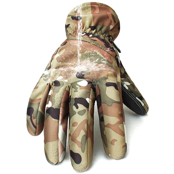 AKARMY Outdoor Skiing Waterproof and Windproof Full Finger Men Gloves