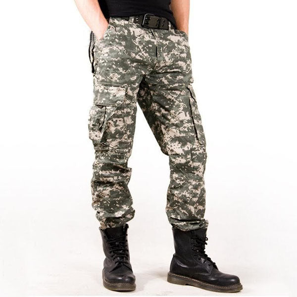 AKARMY Military Camo Multi-pocket Plus Size Men's Pants