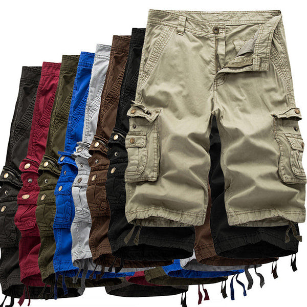 AKARMY Leisure New Style Washed Solid Color Men's Shorts