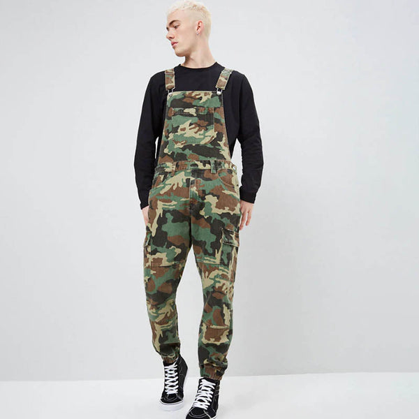 AKARMY Casual Men's Camouflage Overalls Pants
