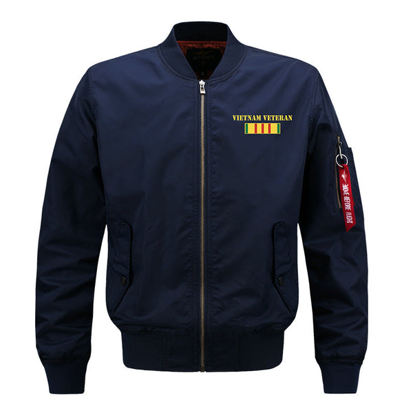 AKARMY Max To 8XL Leisure Embroidery Baseball Collar Thin Jacket