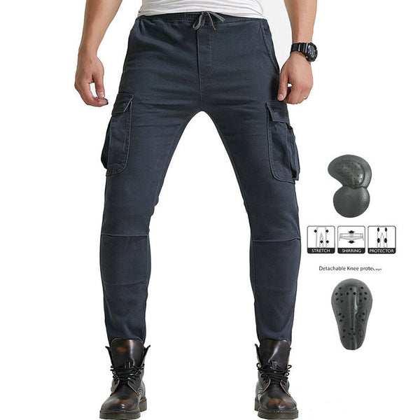 AKARMY Outdoor Slim Motorcycle Riding Casual Men's Pants