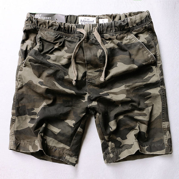 AKARMY Tooling Casual Elastic Waist Men's Shorts