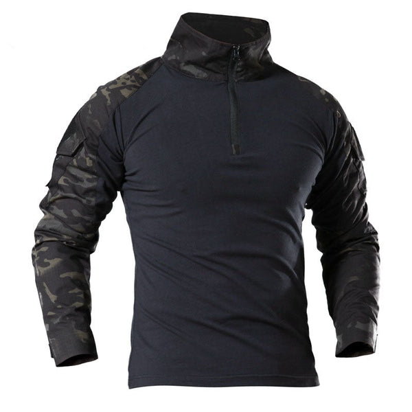 AKARMY Outdoor Tactics Frog Suit Split Joint Long Sleeve Men T-shirt