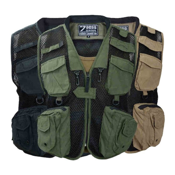 AKARMY Outdoor Leisure Photojournalist Tooling Functional Multi-pocket Vest