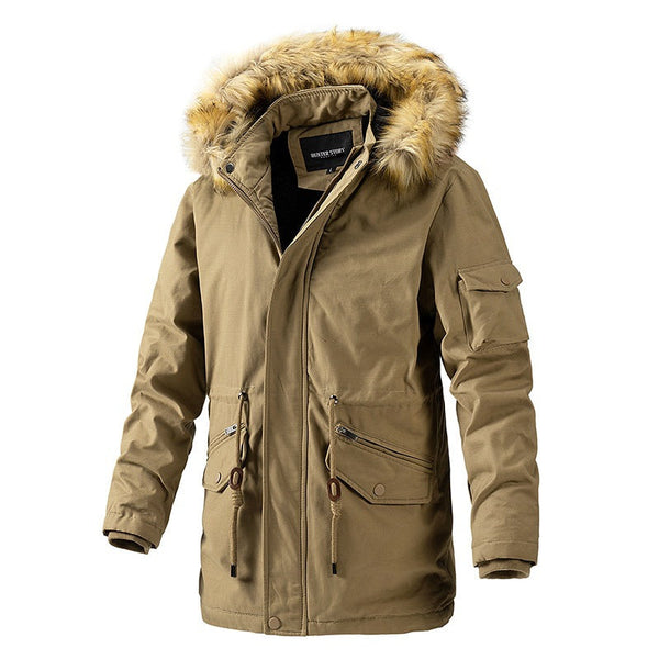 AKARMY Outdoor Washing Jacket Thickened Men's Long Coat