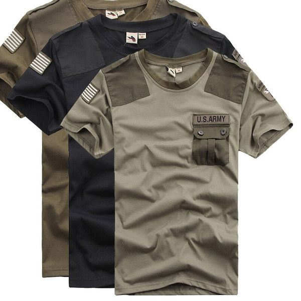AKARMY Outdoor Male 101 Cotton Short Sleeve Men's T-shirts