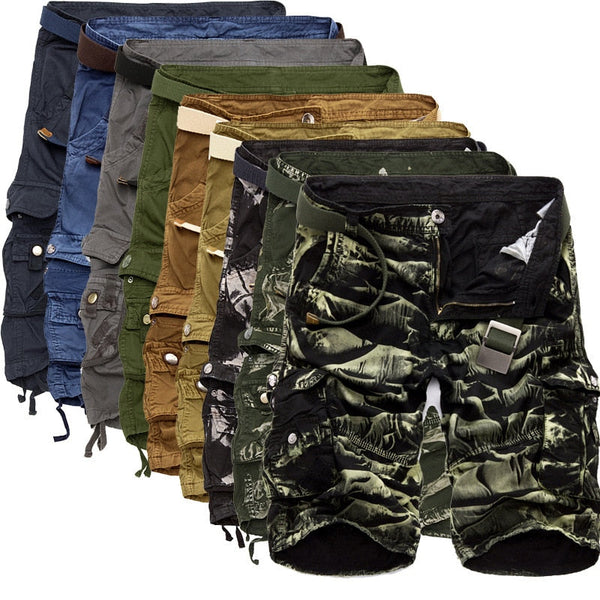 AKARMY Outdoor Summer Daily Men's Overalls Camo Beach Shorts