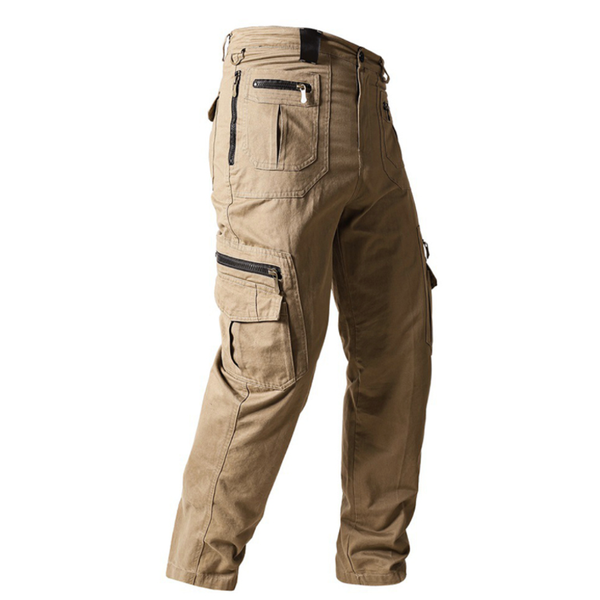 AKARMY Casual Loose Multi-pocket Cotton Men's Cargo Pants