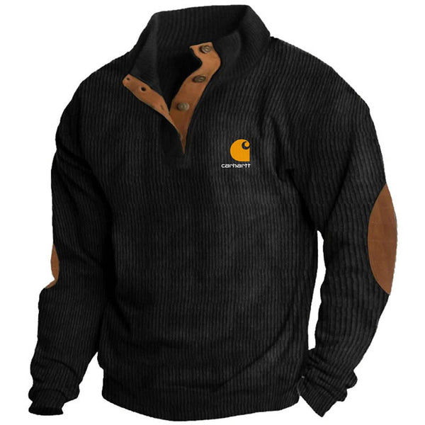 AKARMY Corduroy men's casual long sleeve T-shirt