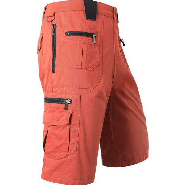 AKARMY Plus Size Men's Cargo Shorts, Multi-pocket Multi-zipper Camouflage Shorts