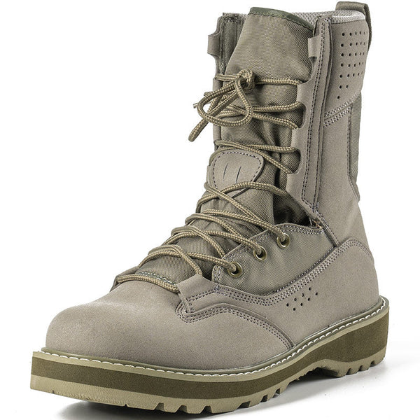 AKARMY Hiking Desert Solid Color Comfortable Men Ankle Boots