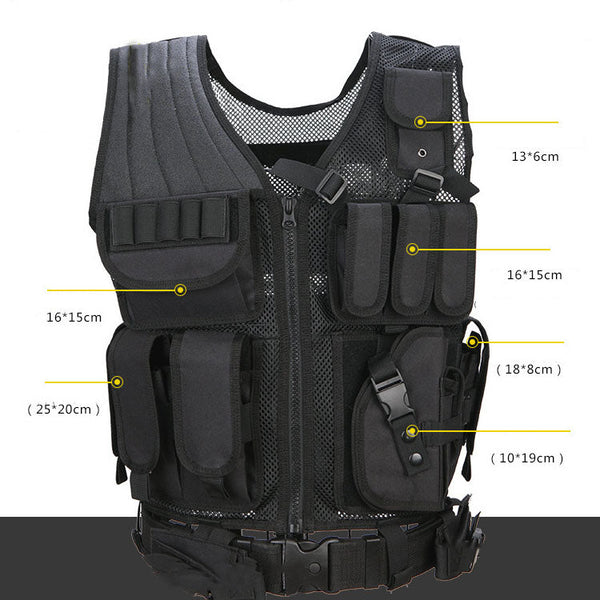AKARMY Military Fan Equipped CS Function Multi-pocket Vest