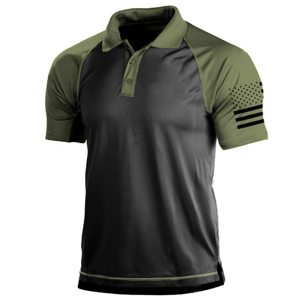 AKARMY Outdoor Sport Polo Neck Men's T-Shirt