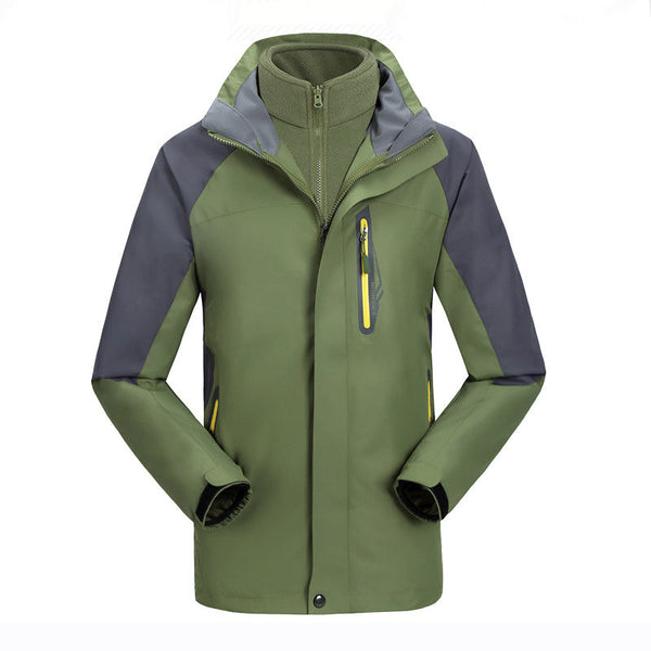 AKARMY Outdoor Windproof and Warm Thickened Men's Three-in-one Jacket
