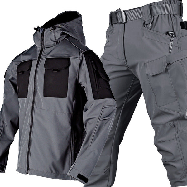 AKARMY Men's Outdoor Special Forces Jacket Soft Shell Mountaineering Suit