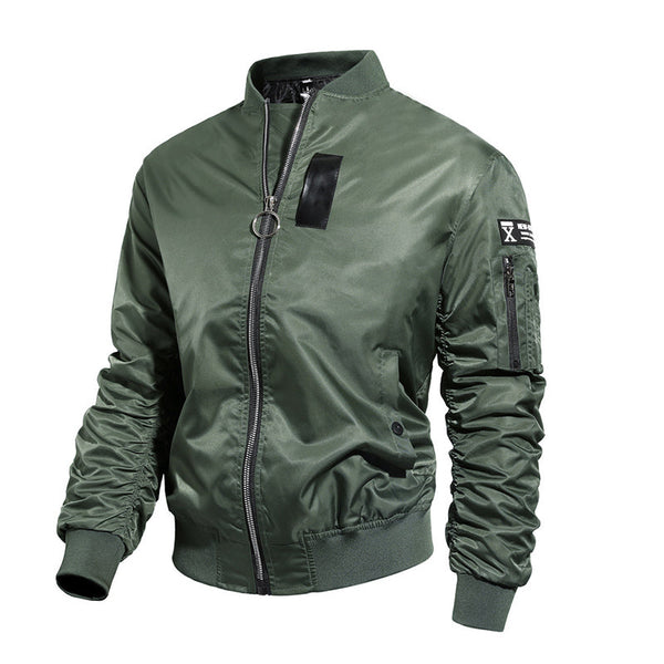 AKARMY Bomber Flight Jacket Windbreak Military Pilot Jacket For Men