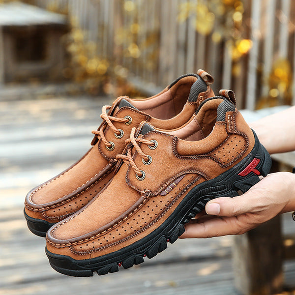 AKARMY Outdoor Supportive and Comfortable Orthopedic Lace-up Men's Shoes