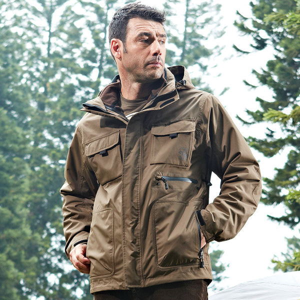 AKARMY Three-in-one Windbreaker Thickened Removable Liner Cotton-padded Men Jacket